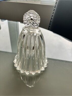 Vintage Waltherglas Germany Crystal Christmas Wreath Decorative Bell